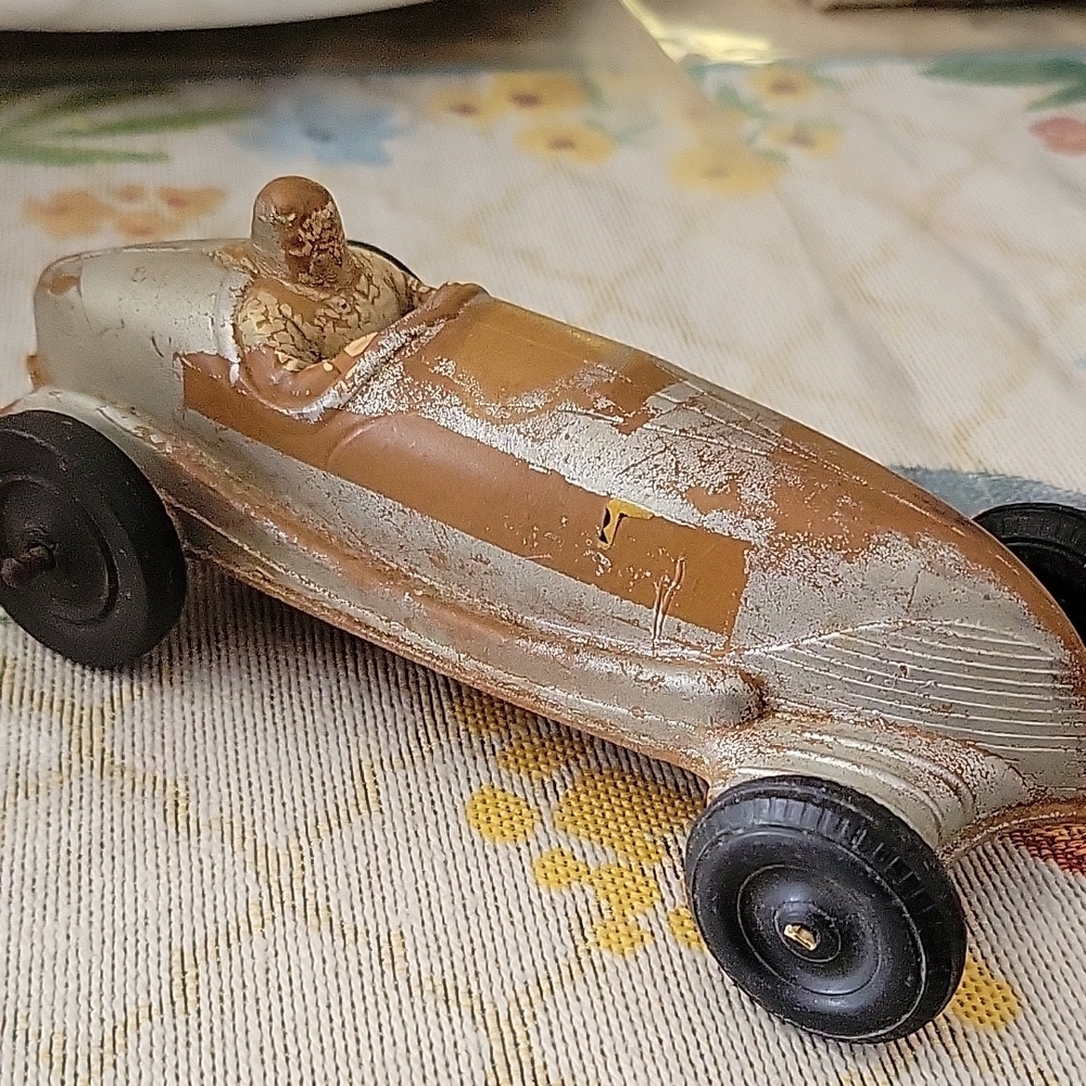 Vintage Metal Toy Race Car